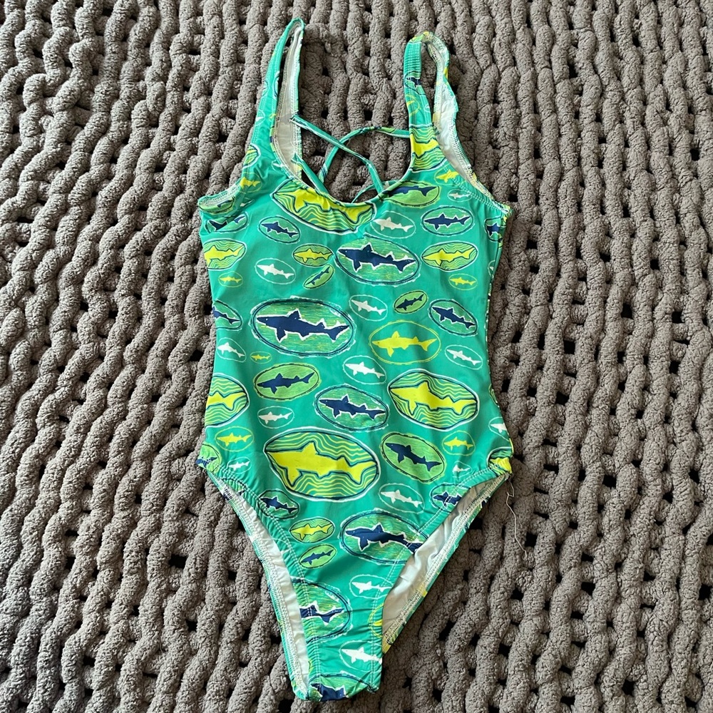 shark one piece bathing suit